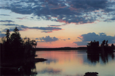 Glorious dawn at Caliper Lake.  Click to enlarge.