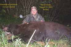 David Dutka 08/21/03, 465 lb. bear (click to enlarge)